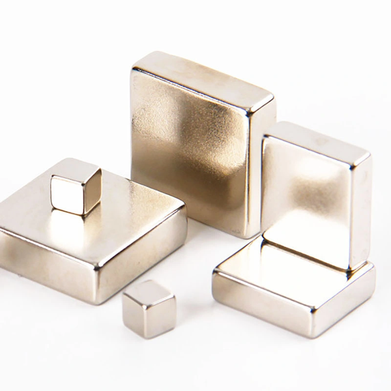 Rare Earth Nickel/Ni-Cu-Ni/Zn/Silver/Copper/Epoxy Coated Block Neodymium Customized Shape Magnet N52 Magnetic Material