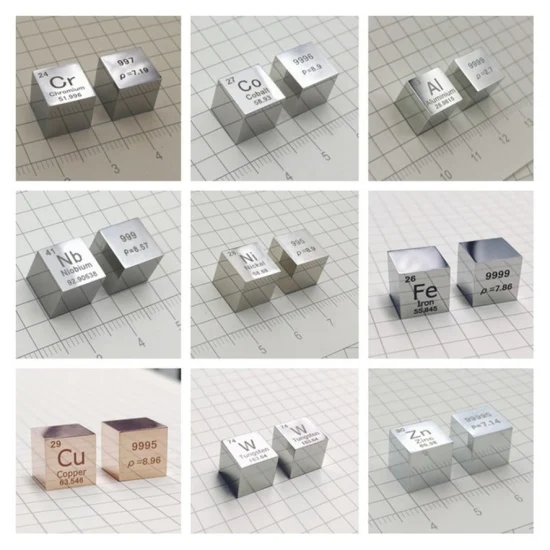 Cubes de granulés de nickel de Ni de matériaux métalliques de pureté de Xinkang 99,99 % pour l'évaporation
